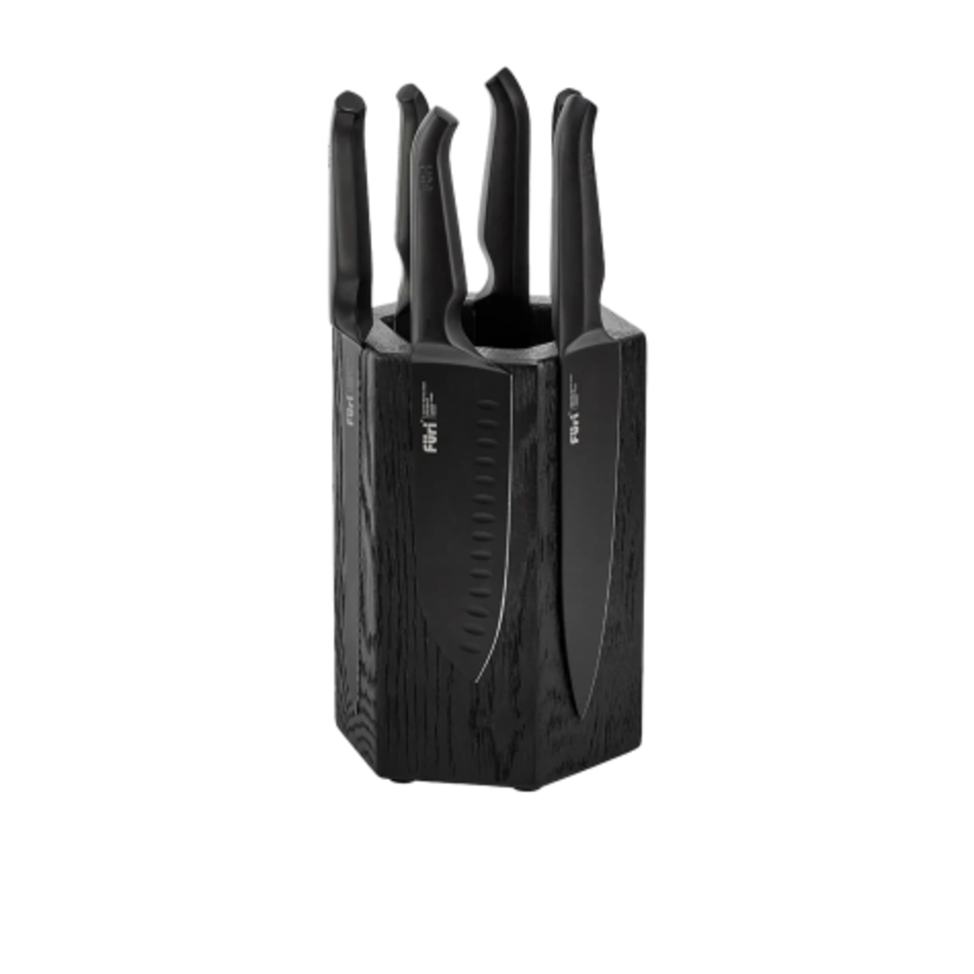 Furi Pro 7pc Hexagonal Magnetic Block Set Jet Black | Kitchen
